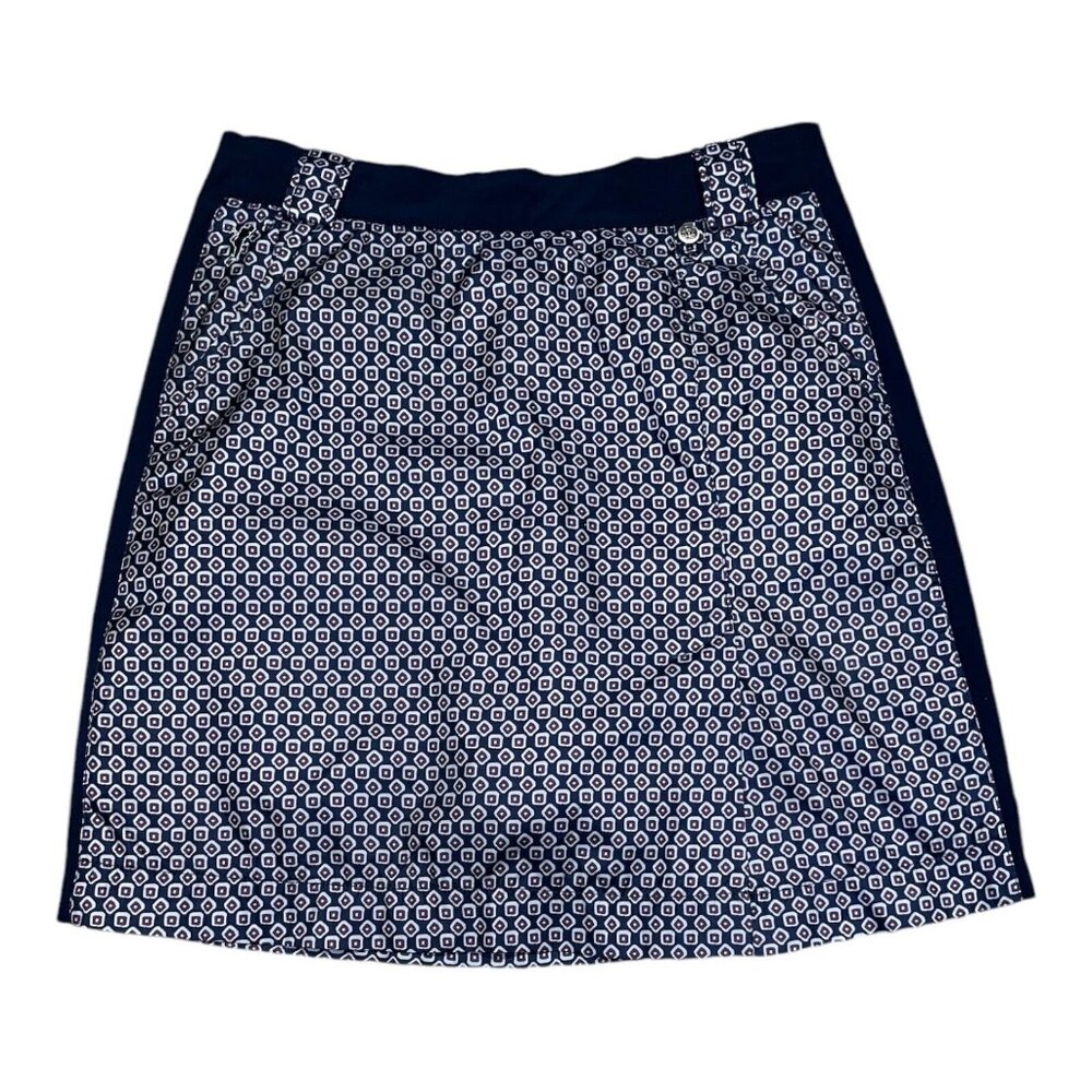 Golfino Womens Golf Skirt Skort Size 6 Pockets Stretch Geometric  Print